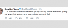 I am am a very stable genius