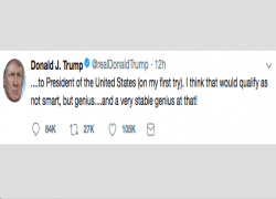 I am am a very stable genius