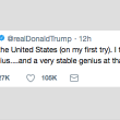 I am am a very stable genius