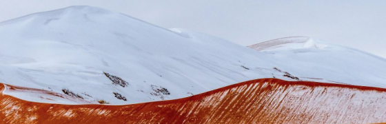 Snow in the Sahara Dessert