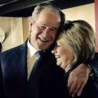 Bush and Hillary Clinton