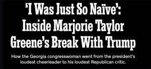 Majorie Taylor Greene article