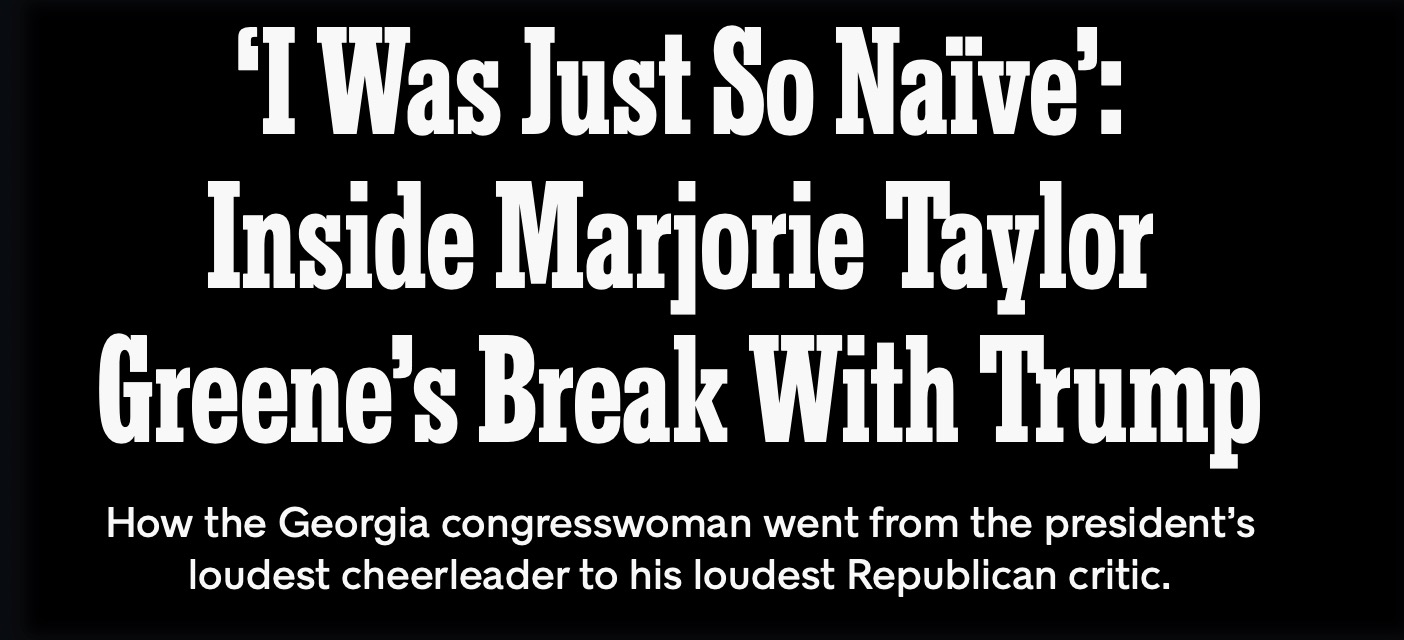 Majorie Taylor Greene article